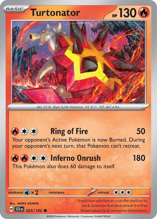 Turtonator - 25/142 - Normal - NM - Common - Stellar Crown