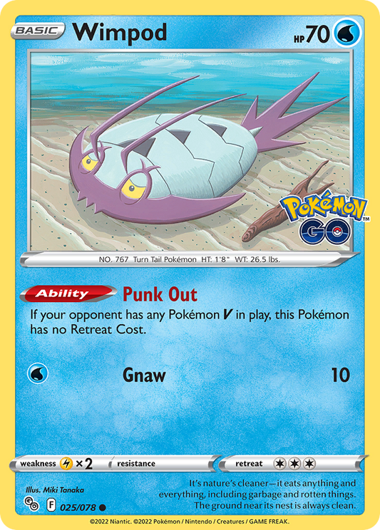 Wimpod - 25/78 - Normal - NM - Common - Pokémon GO
