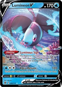 Lumineon V - 40/216 - Holofoil - NM - Ultra Rare - SWSH09: Brilliant Stars