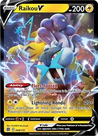 Raikou V - 48/216 - Holofoil - NM - Ultra Rare - SWSH09: Brilliant Stars