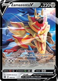 Zamazenta V - 105/216 - Holofoil - NM - Ultra Rare - SWSH09: Brilliant Stars