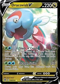 Dracovish V - 114/216 - Holofoil - NM - Ultra Rare - SWSH09: Brilliant Stars