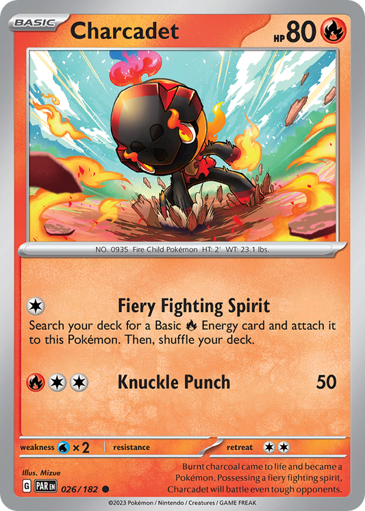 Charcadet - 26/182 - Normal - NM - Common - Paradox Rift