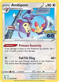 Ambipom - 57/78 - Normal - NM - Common - Pokémon GO