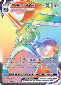 Melmetal VMAX Secret - 80/78 - Holofoil - NM - Secret Rare - Pokemon GO