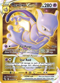 Mewtwo VSTAR Secret - 86/78 - Holofoil - NM - Secret Rare - Pokemon GO