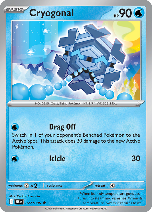 Cryogonal - 27/86 - Normal - NM - Uncommon - Black Bolt