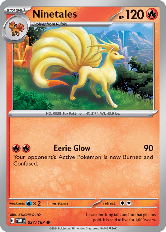 Ninetales - 27/167 - Normal - NM - Common - Twilight Masquerade
