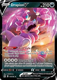 Drapion V - 118/247 - Holofoil - NM - Ultra Rare - SWSH11: Lost Origin