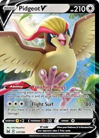 Pidgeot V - 137/196 - Holofoil - NM - Ultra Rare - Lost Origin