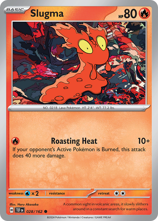 Slugma - 28/162 - Reverse Holofoil - NM - Common - Temporal Forces