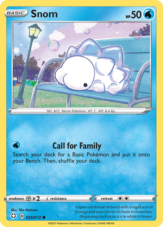 Snom - 29/72 - Normal - NM - Common - Shining Fates