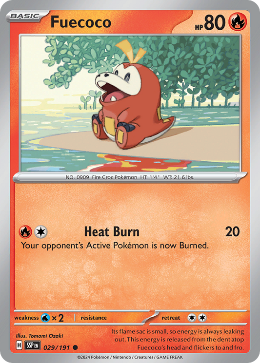 Fuecoco - 29/191 - Normal - NM - Common - Surging Sparks