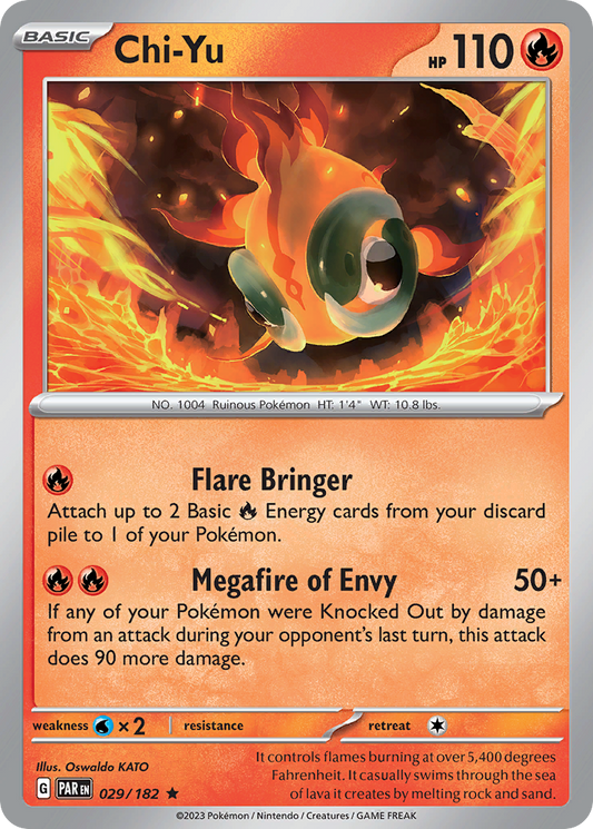Chi-Yu - 29/182 - Reverse Holofoil - NM - Rare - Paradox Rift