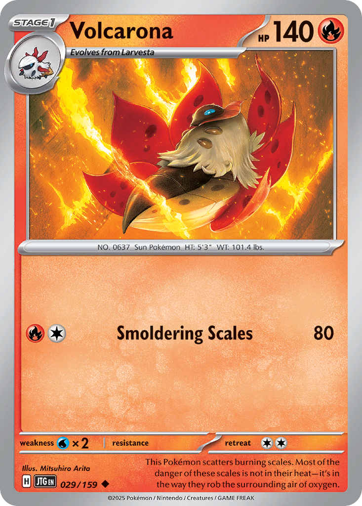 Volcarona - 29/159 - Normal - NM - Uncommon - Journey Together