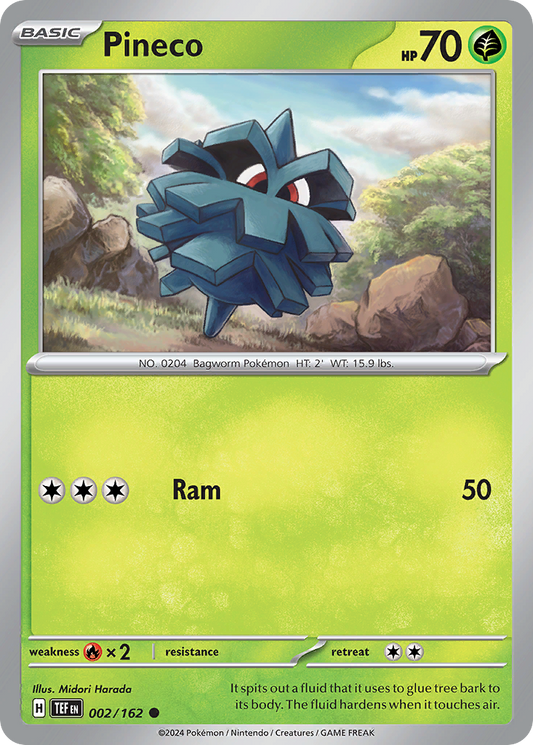Pineco - 2/162 - Normal - NM - Common - Temporal Forces