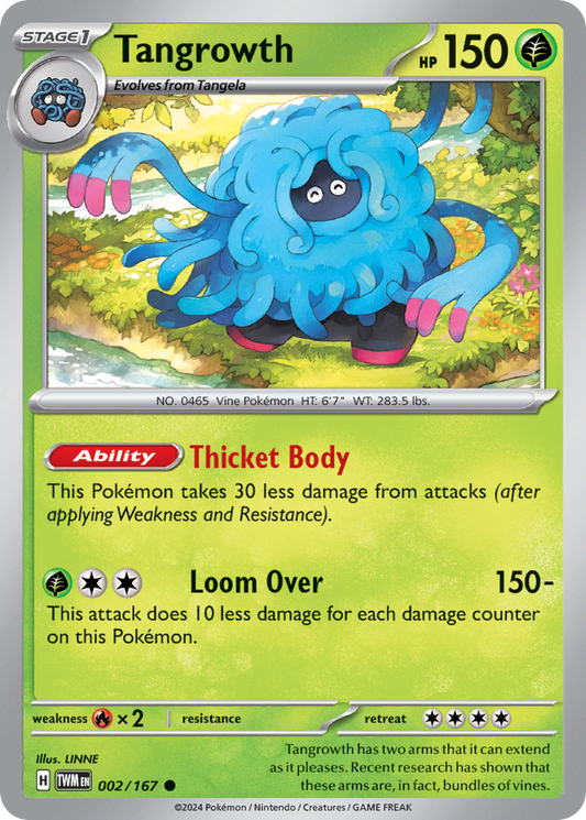Tangrowth - 2/167 - Normal - NM - Common - Twilight Masquerade