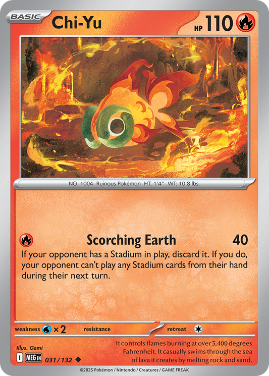 Chi-Yu - 31/132 - Normal - NM - Uncommon - Mega Evolution