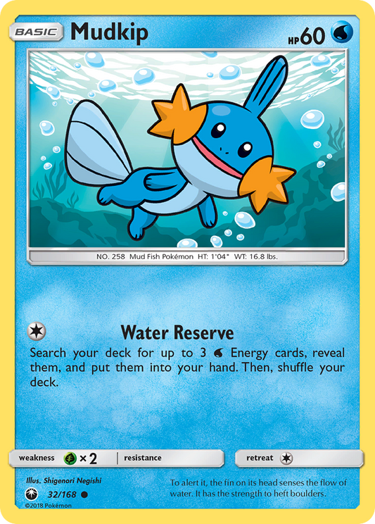 Mudkip - 32/168 - Normal - NM - Common - Celestial Storm
