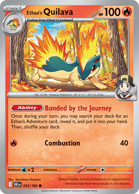 Ethan's Quilava - 33/182 - Normal - NM - Common - Destined Rivals
