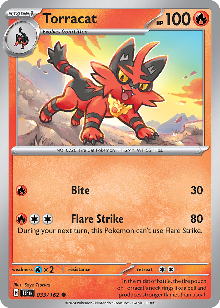 Torracat - 33/162 - Reverse Holofoil - NM - Common - Temporal Forces