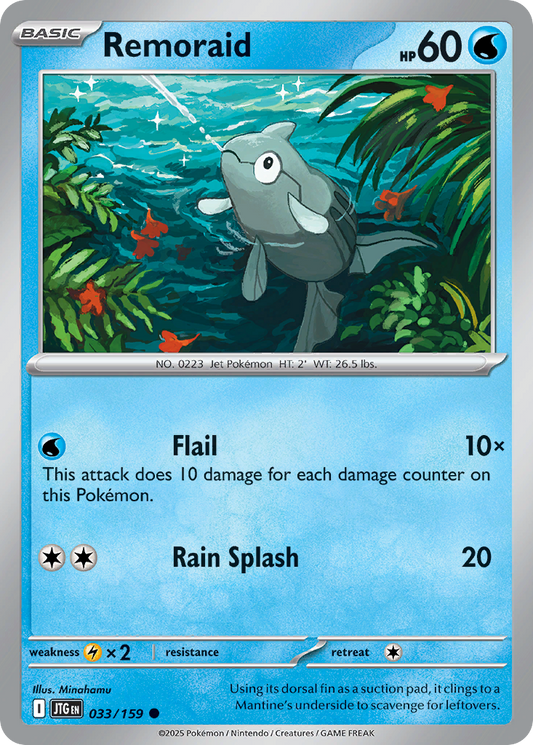 Remoraid - 33/159 - Reverse Holofoil - NM - Common - Journey Together