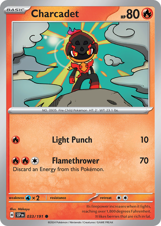 Charcadet - 33/191 - Normal - NM - Common - Surging Sparks