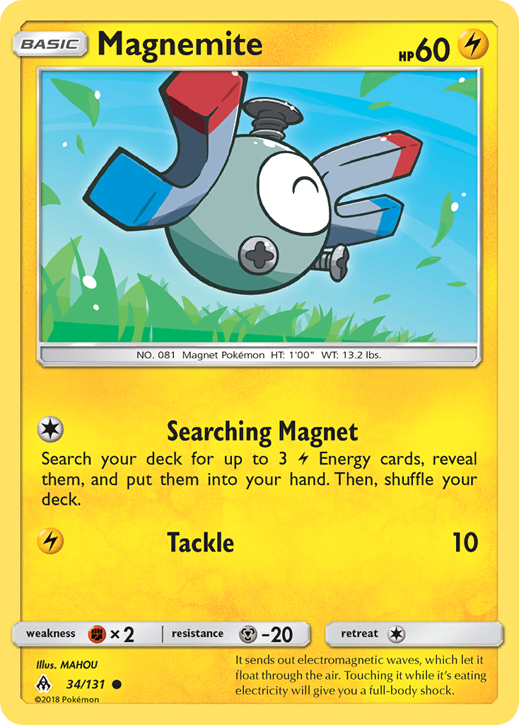 Magnemite - 34/131 - Normal - NM - Common - Forbidden Light