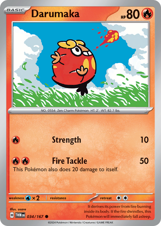 Darumaka - 34/167 - Normal - NM - Common - Twilight Masquerade