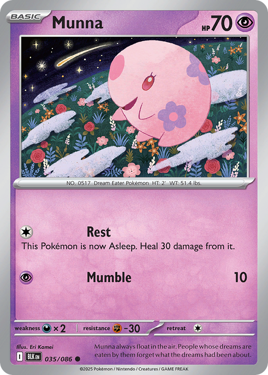 Munna - 35/86 - Normal - NM - Common - Black Bolt