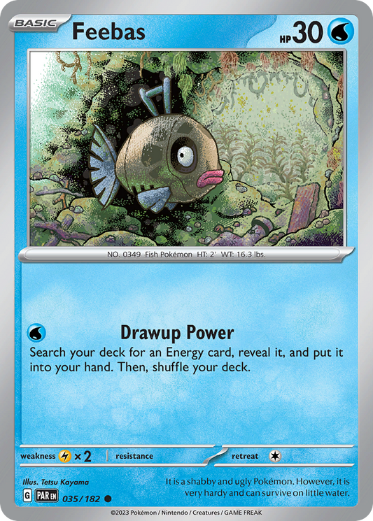 Feebas - 35/182 - Reverse Holofoil - NM - Common - Paradox Rift