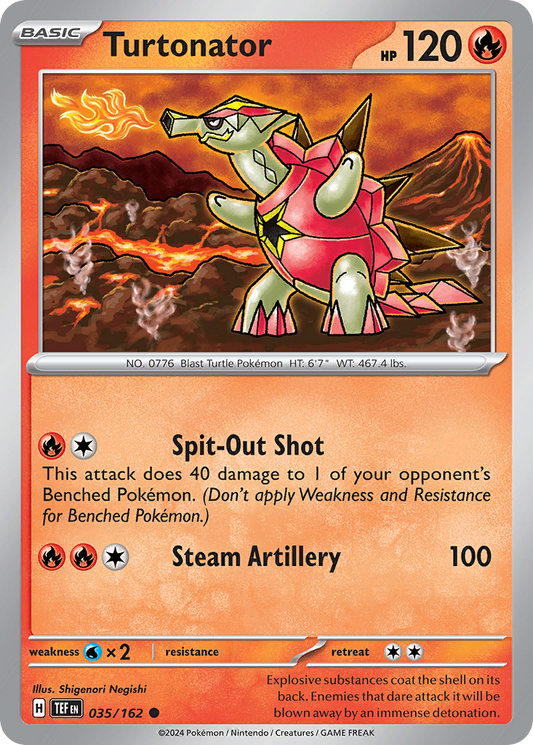 Turtonator - 35/162 - Reverse Holofoil - NM - Common - Temporal Forces