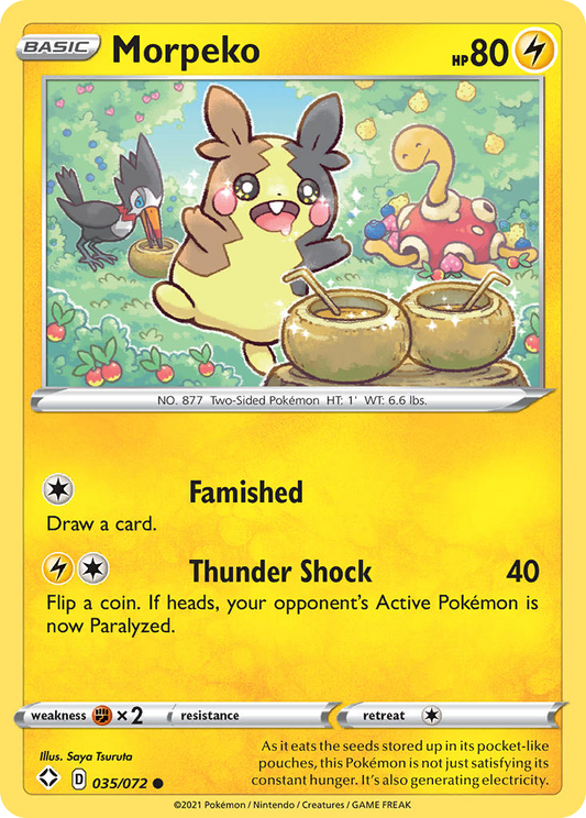 Morpeko - 35/72 - Normal - NM - Common - Shining Fates