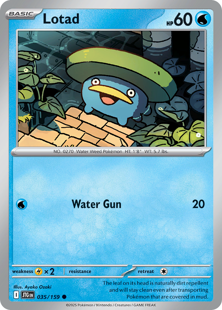 Lotad - 35/159 - Normal - NM - Common - Journey Together