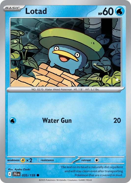 Lotad - 35/159 - Normal - NM - Common - Journey Together