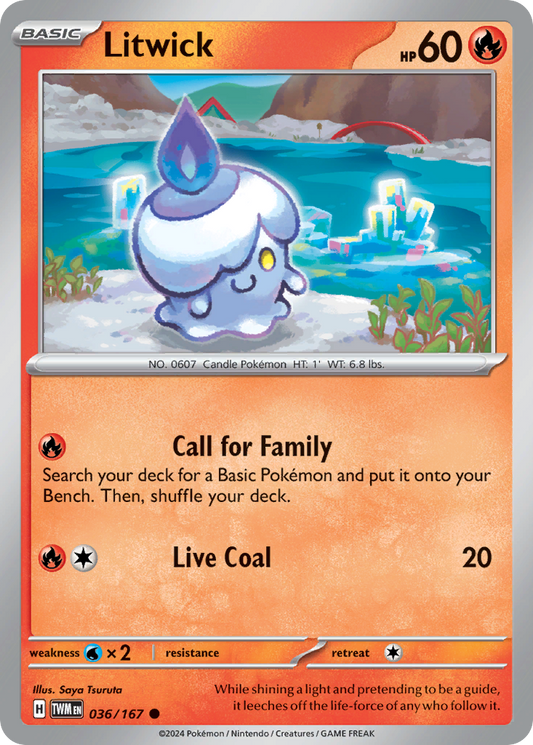 Litwick - 36/167 - Normal - NM - Common - Twilight Masquerade