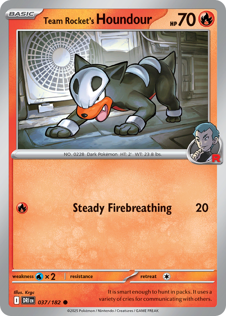 Team Rocket's Houndour - 37/182 - Normal - NM - Common - Destined Rivals