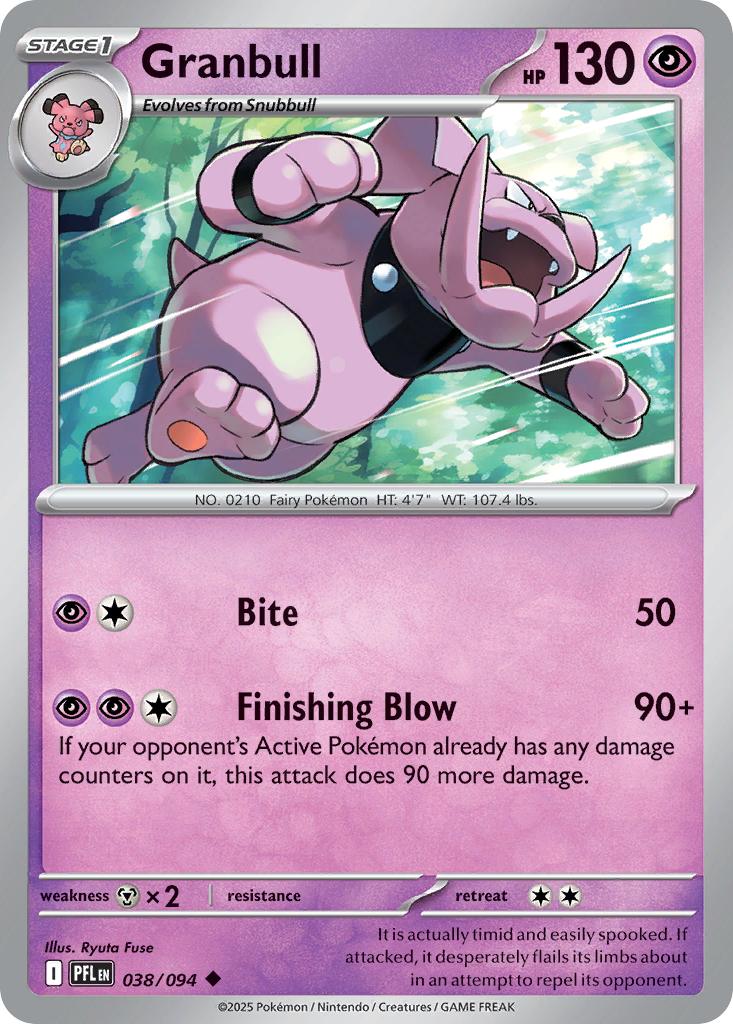 Granbull - 38/94 - Normal - NM - Uncommon - Phantasmal Flames