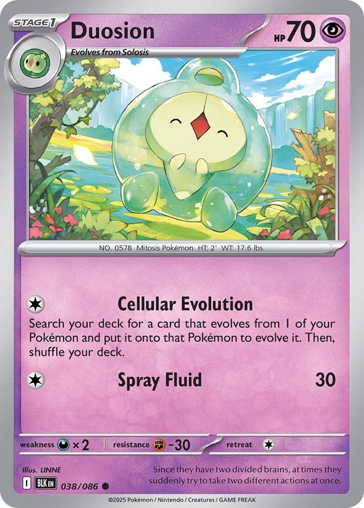 Duosion - 38/86 - Normal - NM - Common - Black Bolt