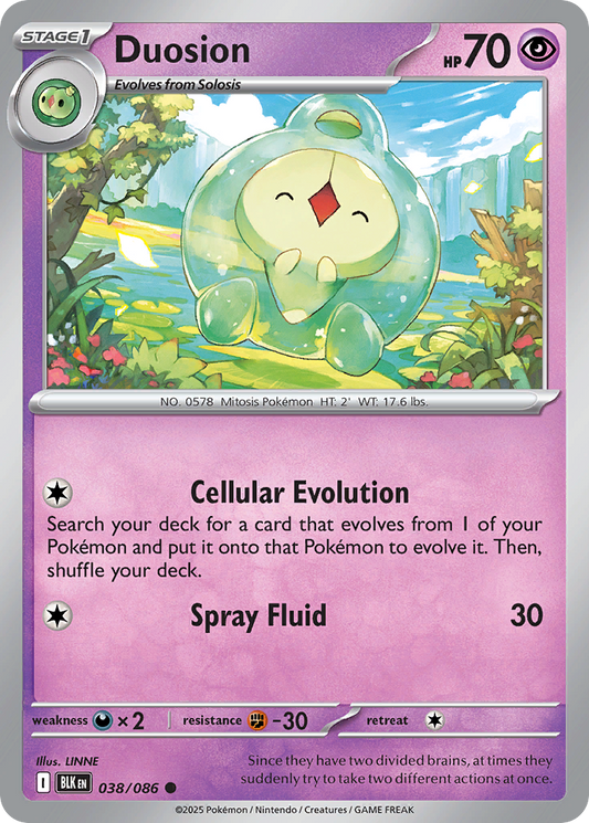 Duosion - 38/86 - Normal - NM - Common - Black Bolt