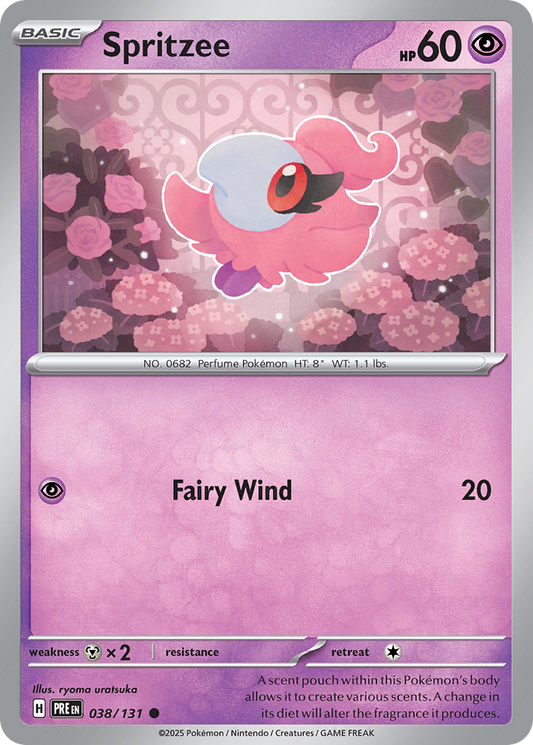 Spritzee - 38/131 - Reverse Holofoil - NM - Common - Prismatic Evolutions