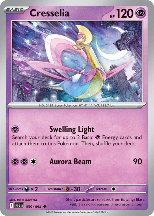 Cresselia - 39/94 - Reverse Holofoil - NM - Uncommon - Phantasmal Flames
