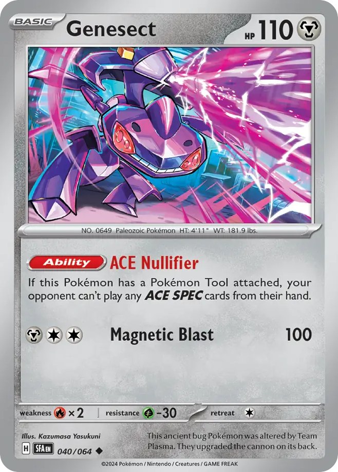 Genesect - 40/64 - Reverse Holofoil - NM - Uncommon - Shrouded Fable