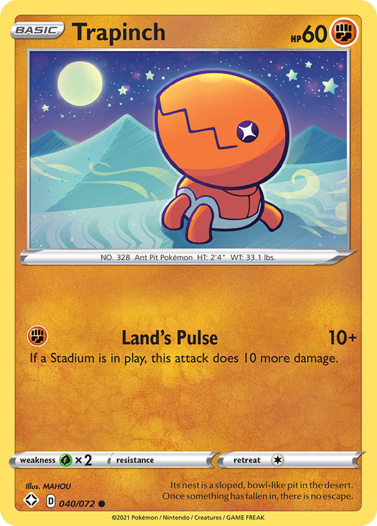 Trapinch - 40/72 - Normal - NM - Common - Shining Fates