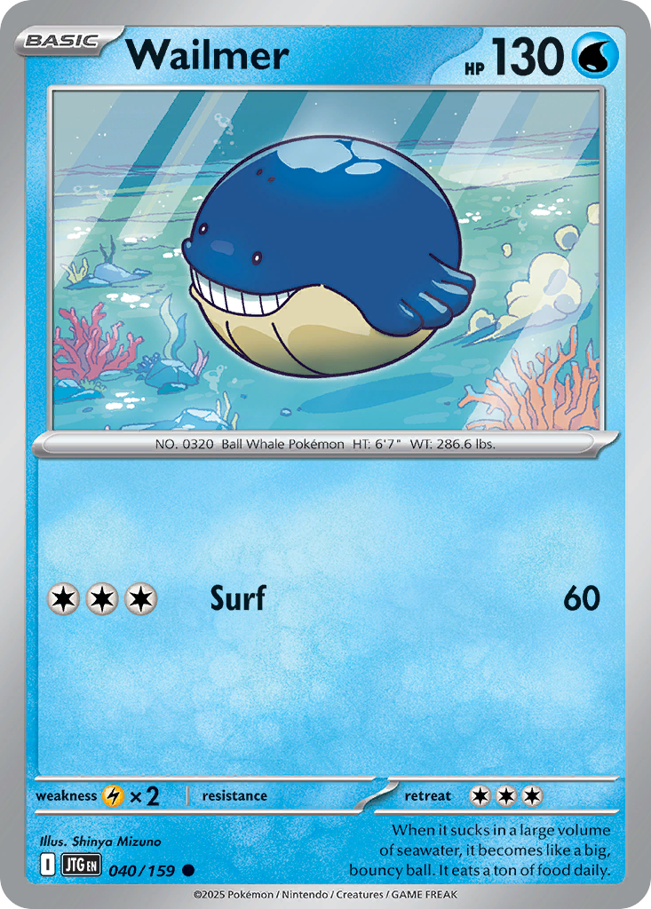 Wailmer - 40/159 - Normal - NM - Common - Journey Together