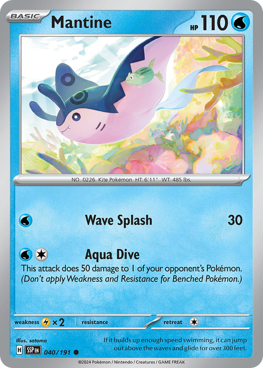 Mantine - 40/191 - Normal - NM - Common - Surging Sparks