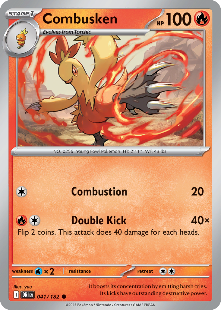 Combusken - 41/182 - Normal - NM - Common - Destined Rivals