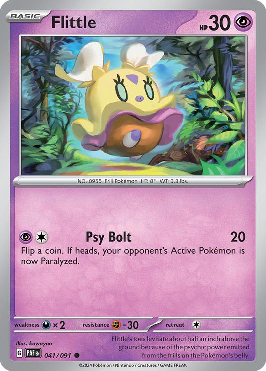 Flittle - 41/91 - Reverse Holofoil - NM - Common - Paldean Fates
