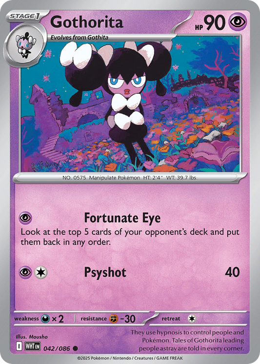Gothorita - 42/86 - Normal - NM - Common - White Flare