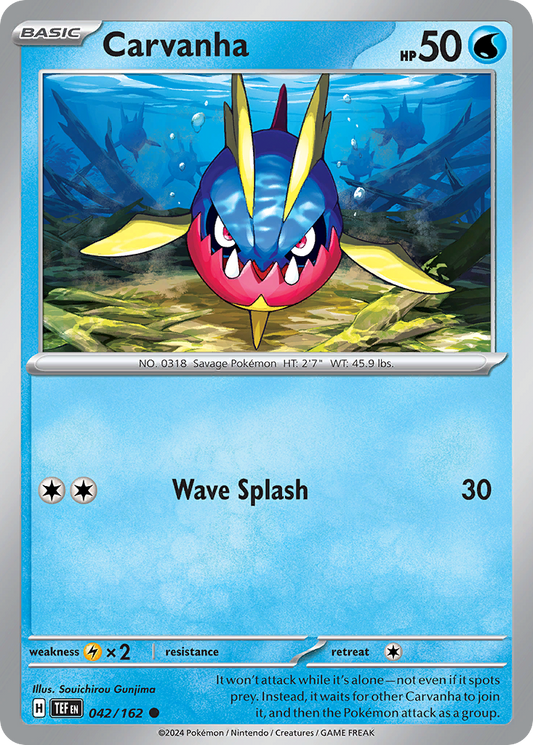 Carvanha - 42/162 - Normal - NM - Common - Temporal Forces